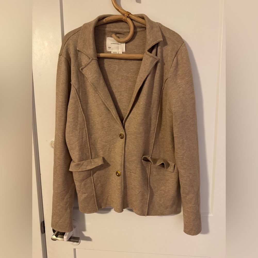 Anthropologie knit blazer